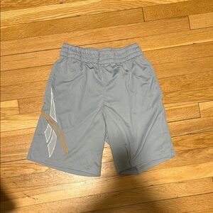 Reebok Gray Athletic Shorts with Elastic Waistband